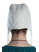 Mittelalter Haube Amurelle in Beige Rückansicht