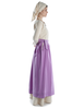 Mittelalter Schürze Widga in Violett Seitenansicht 2
