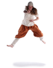 Wikinger Hose Eydis in Orange Frontansicht 6