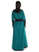 Mittelalter Kleid Skalmöld in Grün-Schwarz Rückansicht