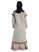 Mittelalter Kleid Linde in Hanffarben-Hellbraun Rückansicht