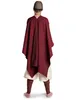 Mittelalter Umhang Bragi in Rot Rückansicht