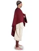 Mittelalter Umhang Bragi in Rot Seitenansicht 2