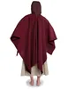 Mittelalter Umhang Fulla in Rot Rückansicht 2