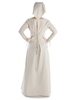 Mittelalter Kleid Hildegunde in Beige Rückansicht