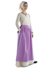 Mittelalter Kleid Hildegunde in Beige Seitenansicht 3