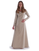 Mittelalter Kleid Hildegunde in Hanffarben Frontansicht 4