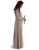Mittelalter Kleid Hildegunde in Hanffarben Seitenansicht 2