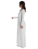 Mittelalter Kleid Hildegunde in Weiß Seitenansicht