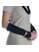 Mittelalter Armstulpen Flaneas in Schwarz Seitenansicht