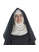 Mittelalter Velan Hildegard in Beige-Schwarz Frontansicht
