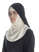 Mittelalter Velan Hildegard in Beige-Schwarz Seitenansicht