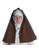 Mittelalter Velan Hildegard in Beige-Braun Frontansicht