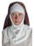 Mittelalter Velan Hildegard in Beige-Braun Frontansicht 2