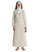 Mittelalter Velan Hildegard in Beige-Braun Frontansicht 3