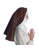 Mittelalter Velan Hildegard in Beige-Braun Seitenansicht