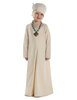 Mittelalter Kinderkleid Geirdriful in Beige Frontansicht 3