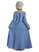 Mittelalter Kinderkleid Geirdriful in Hellblau Rückansicht