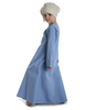 Mittelalter Kinderkleid Geirdriful in Hellblau Seitenansicht