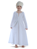 Mittelalter Kinderkleid Geirdriful in Weiß Frontansicht
