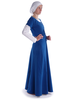 Mittelalter Kleid Nereja in Königsblau Seitenansicht 3