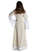 Mittelalter Kleid Saelde in Beige Rückansicht
