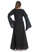 Mittelalter Kleid Saelde in Schwarz Rückansicht