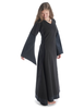 Mittelalter Kleid Saelde in Schwarz Seitenansicht