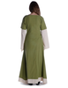 Mittelalter Kleid Saelde in Hellgrün Rückansicht