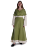 Mittelalter Kleid Saelde in Hellgrün Frontansicht 3