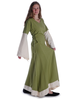 Mittelalter Kleid Saelde in Hellgrün Seitenansicht 2