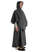 Mittelalter Cape Herat in Grau Seitenansicht