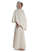 Mittelalter Cape Herat in Beige Seitenansicht