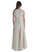 Mittelalter Kleid Peronella in Beige Rückansicht
