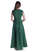 Mittelalter Kleid Peronella in MISSING: green-lightgreen Rückansicht