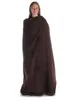 Mittelalter Umhang Lorenza in Braun Frontansicht 2