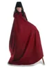 Mittelalter Umhang Lorenza in Rot Seitenansicht