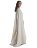 Wikinger Umhang Lara in Beige Seitenansicht