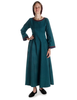 Mittelalter Kleid Lauretta in Grün Frontansicht