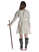 Mittelalter Kleid Isabetta in Beige Rückansicht