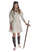 Mittelalter Kleid Isabetta in Beige Frontansicht