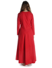Mittelalter Kleid Catella in Feuerrot Rückansicht