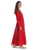 Mittelalter Kleid Catella in Feuerrot Seitenansicht