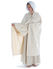 Wikinger Umhang Kristin in Beige Frontansicht 2