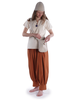 Mittelalter Tasche Vidga in Beige Frontansicht 9