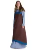 Wikinger Überkleid Urd in Braun Frontansicht 3