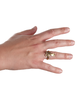 Mittelalter Ring Glaukos aus Messing in Frontansicht 3
