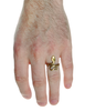 Mittelalter Ring Glaukos aus Messing in Frontansicht 4