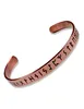 Wikinger Armreif Trygve aus Kupfer in Kupferfarben Frontansicht