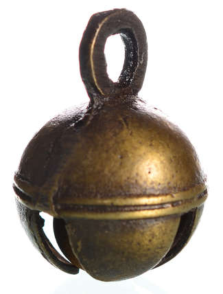Mittelalter Glöckchen Herrat in Golden Frontansicht